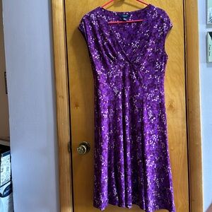 Chaos Brand Womens Special Event Dress in Purple